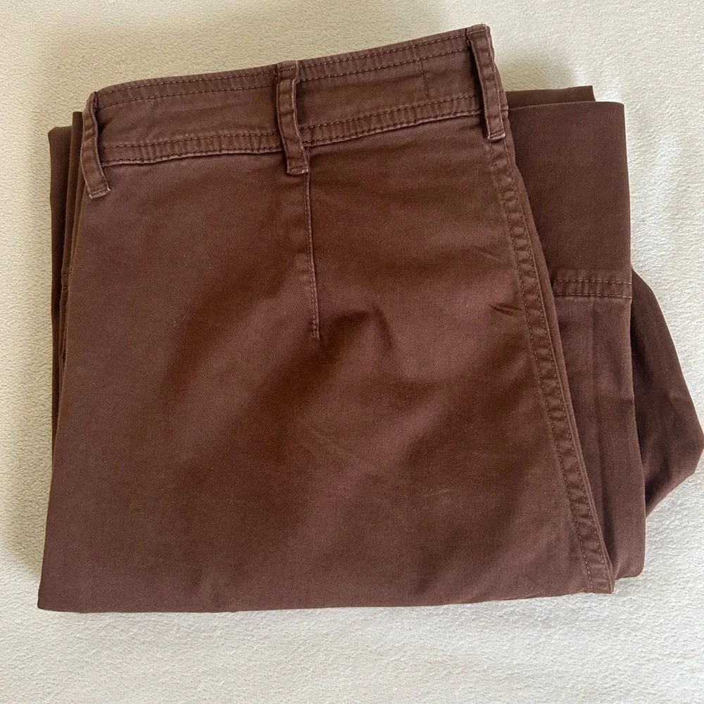 Everlane Tan Khaki Corporate Casual Lightweight Wide Leg Crop Pants women’s Sz 4 - Picture 15 of 16